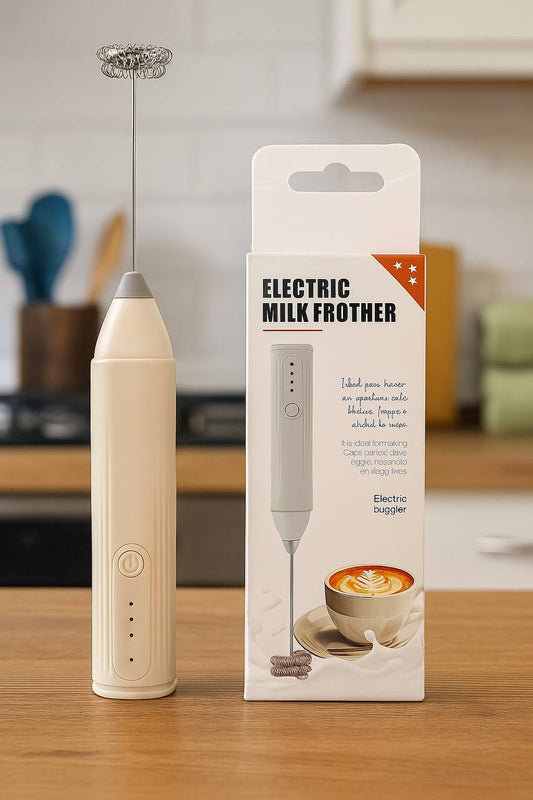 Rechargeable Electric Milk Frother | Coffee Beater & Whisk | 3-Speed Adjustable Settings Perfect for Coffee
